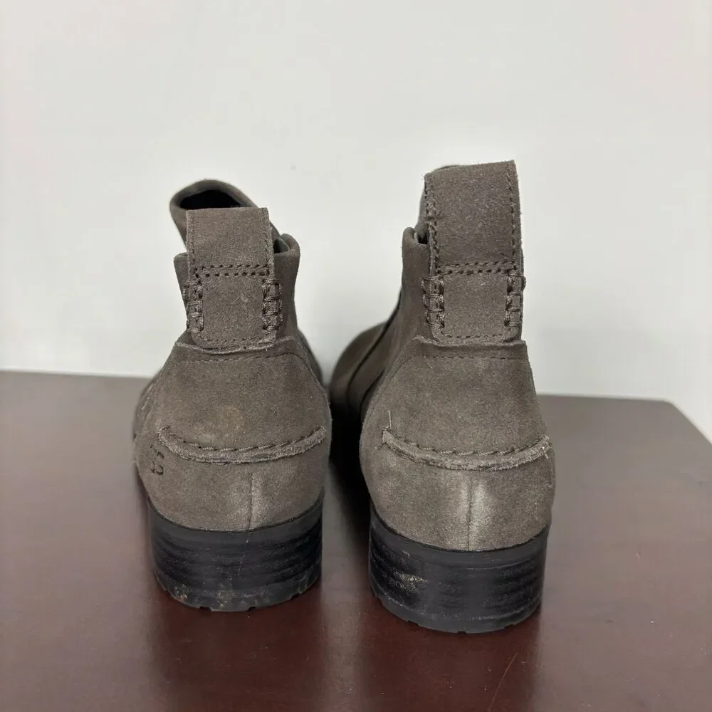 UGG Aureo II Gray Suede Ankle Boots Women's 8.5